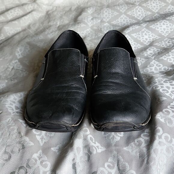 Bass Women Black Leather Loafer - Picture 6 of 8